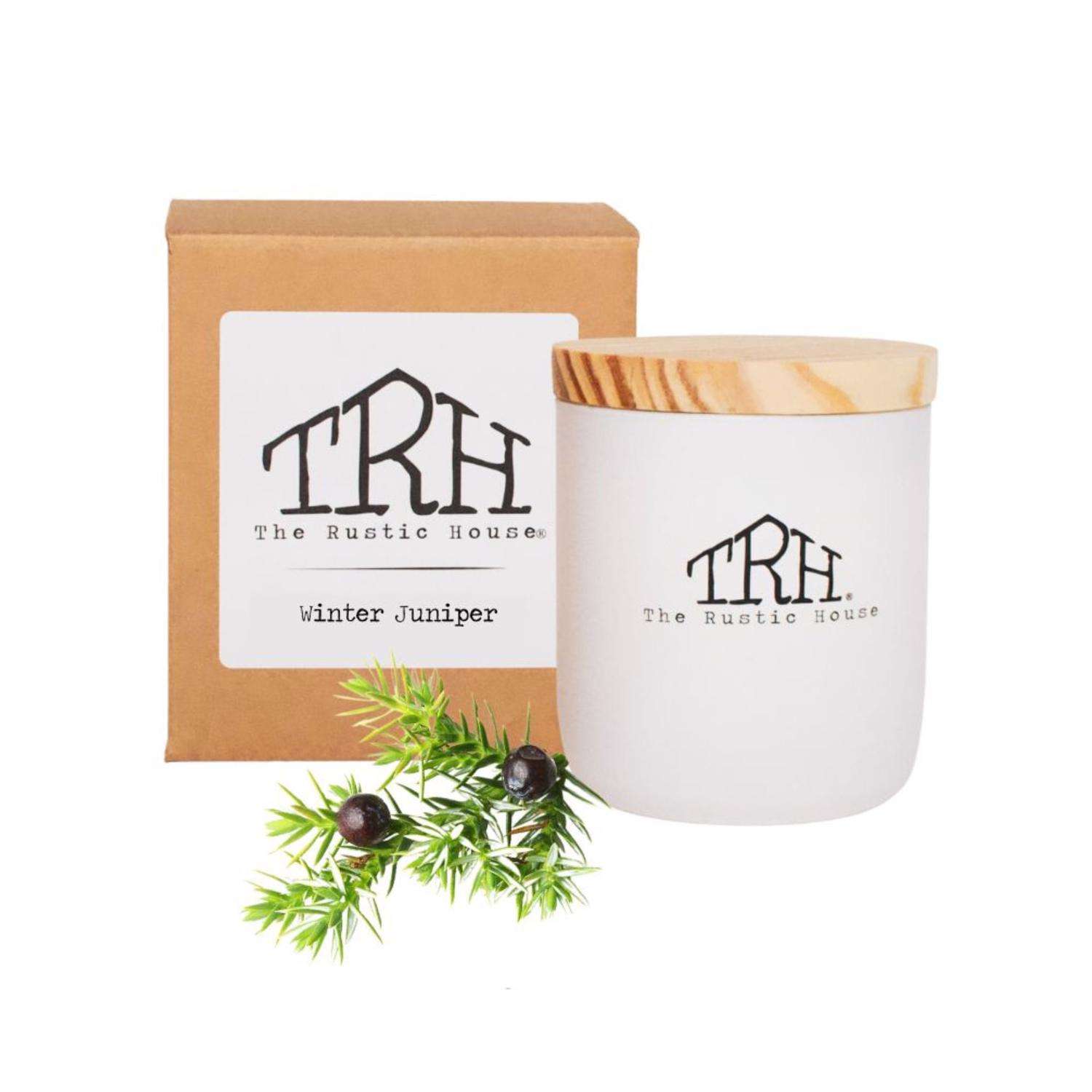  The Rustic House White Winter Juniper Scent Candle