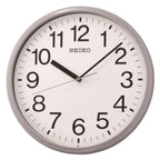  Seiko 12 In. L X 1.81 In. W Indoor Classic Analog Wall Clock Glass/Plastic Gray