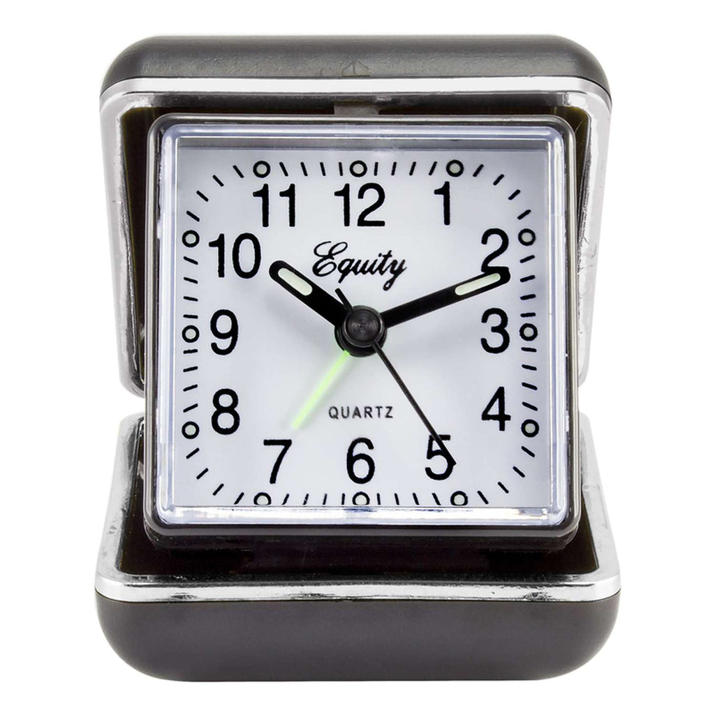  La Crosse Technology Equity 3.5 In. Black Travel Alarm Clock Analog Battery Operated