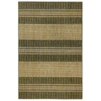  Liora Manne 4.83 Ft. W X 7.5 Ft. L Green Stripe Polypropylene Accent Rug