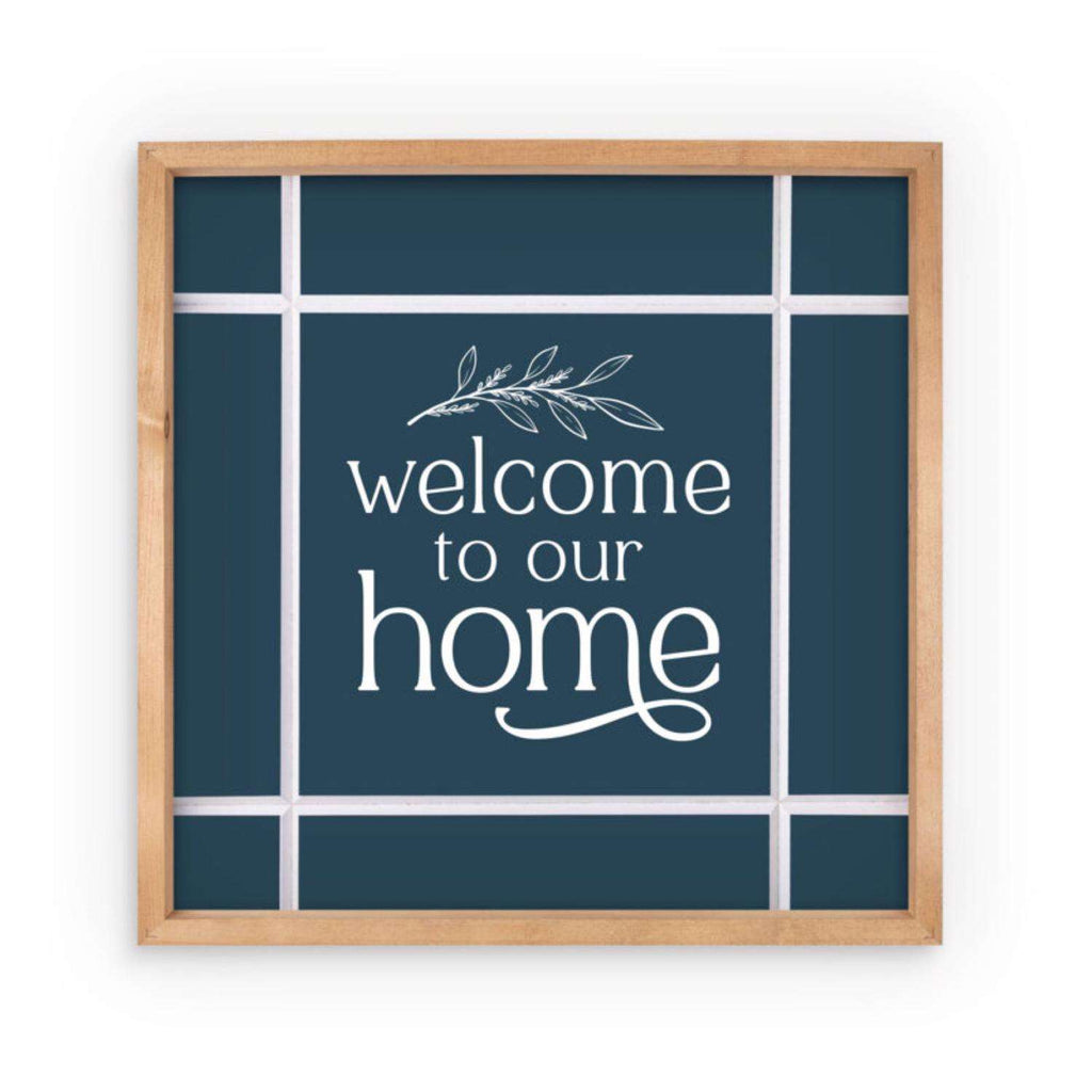  P. Graham Dunn 20.75 In. H X 2 In. W X 20.75 In. L Multicolor Wood Welcome To Our Home Wall Decor
