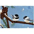  Jellybean 20 In. W X 30 In. L Multi-colored Chickadee & Pine Cone Accent Rug