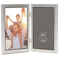  Pinnacle Black/Silver Metal Picture Frame 8.1 In. H X 12 In. W