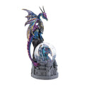  Dragon Crest 8 In. H X 4 In. W X 3.75 In. L Dragon Castle Poly Resin Decorative Snowglobe