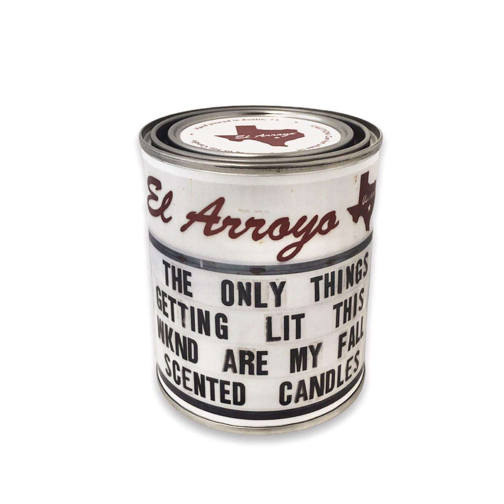  El Arroyo White Holiday Pine Scent The Only Things Candle 14 Oz