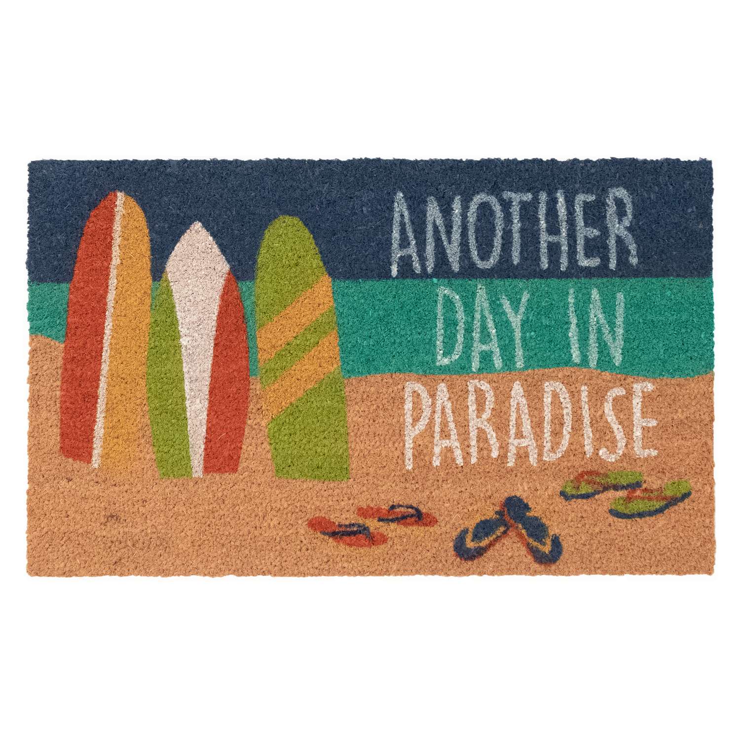  Liora Manne Natura 24 In. W X 36 In. L Multicolored Beach Paradise Coir/Vinyl Door Mat