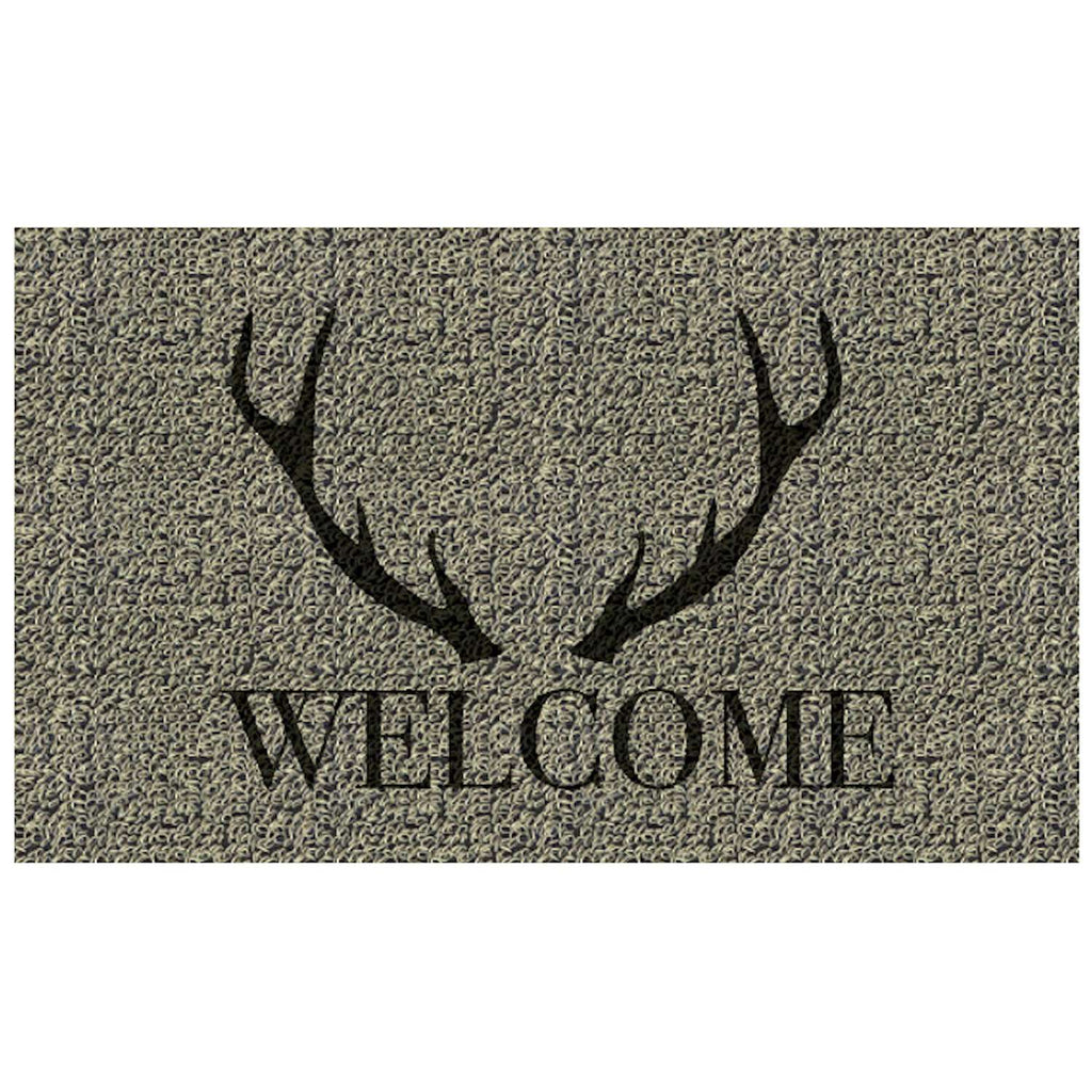  Americo Home Front Runner 18 In. W X 30 In. L Multicolored Welcome Antlers Entrance Mat