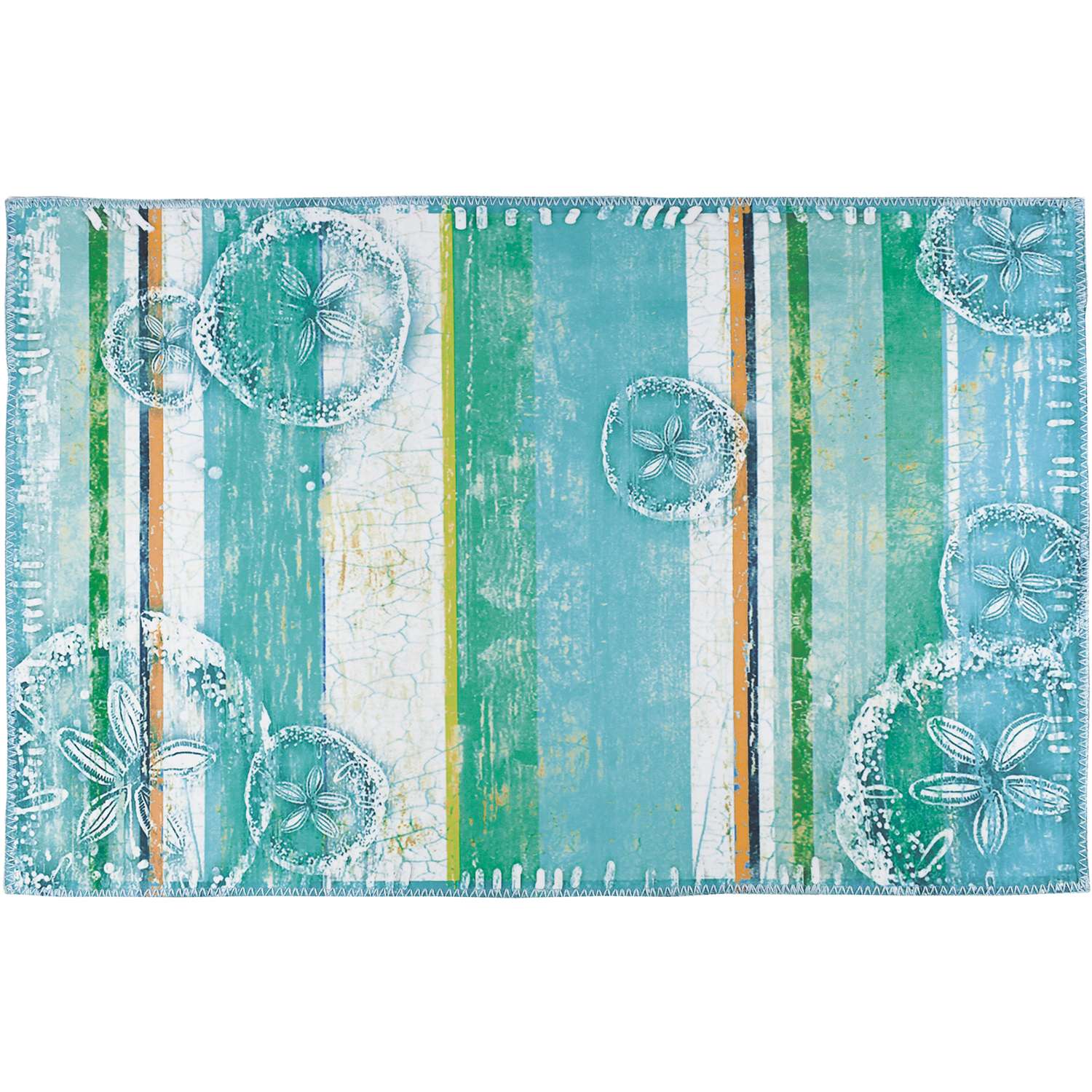  Homefires 20 In. W X 30 In. L Multicolored Ocean Floor Accent Rug