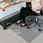  Flash Furniture 45 In. W X 53 In. L Black/Gray Floor Mat