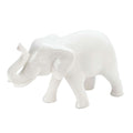  Accent Plus 4.75 In. H X 3 In. W X 7.25 In. L White Playful Elephant Ceramic Statue