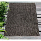  Liora Manne 4.83 Ft. W X 7.5 Ft. L Black Texture Stripe Polypropylene Rug