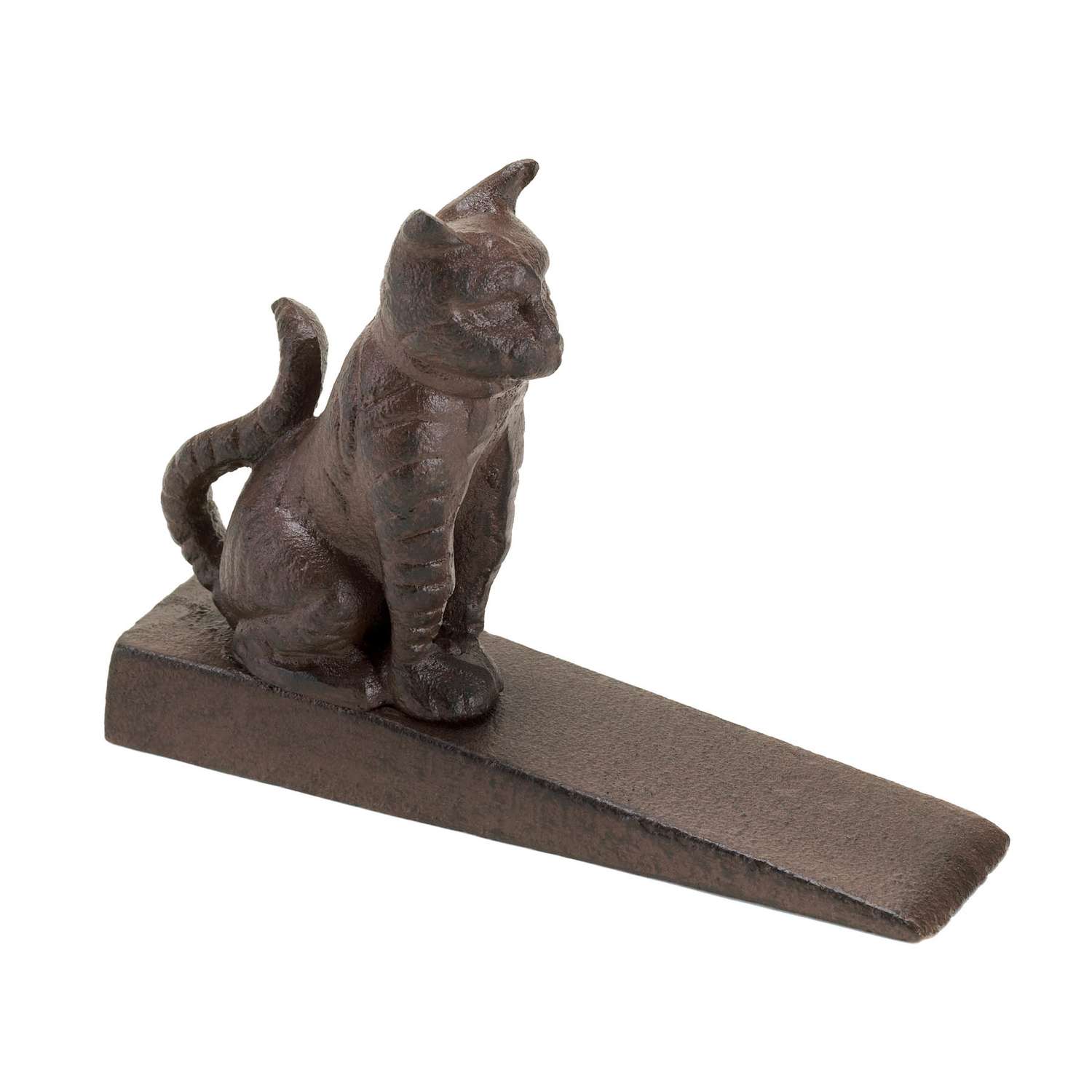  Accent Plus 3.5 In. H X 1.5 In. W X 5.75 In. L Bronze Cast Iron Sitting Cat Door Stop