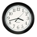  Westclox 8-1/2 In. L X 8-1/2 In. W Indoor Analog Wall Clock Plastic Black/White