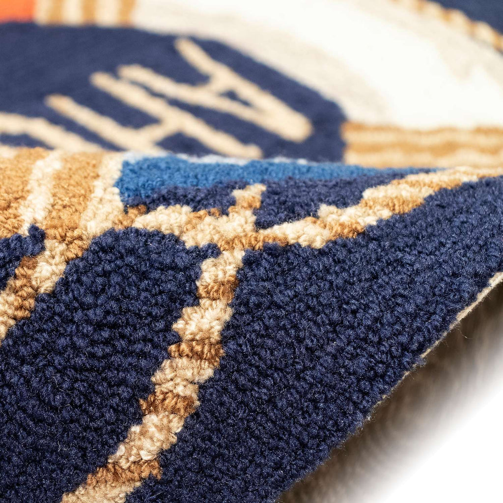  Liora Manne Frontporch 20 In. W X 30 In. L Navy Blue Ahoy Acrylic/Polyester Accent Rug