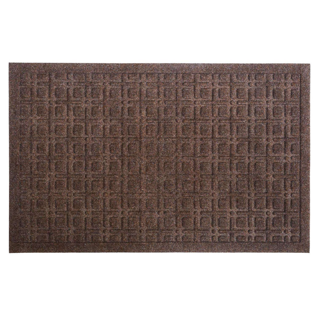  Entryways 22 In. W X 35 In. L Brown Lattice Polypropylene Door Mat