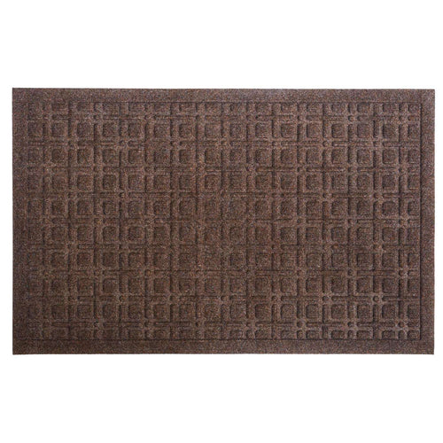  Entryways 22 In. W X 35 In. L Brown Lattice Polypropylene Door Mat