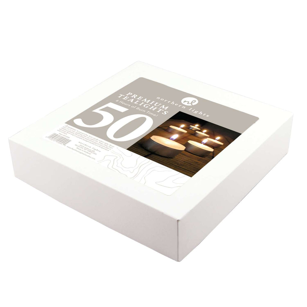  Northern Lights White Unscented Scent Tealight Candle