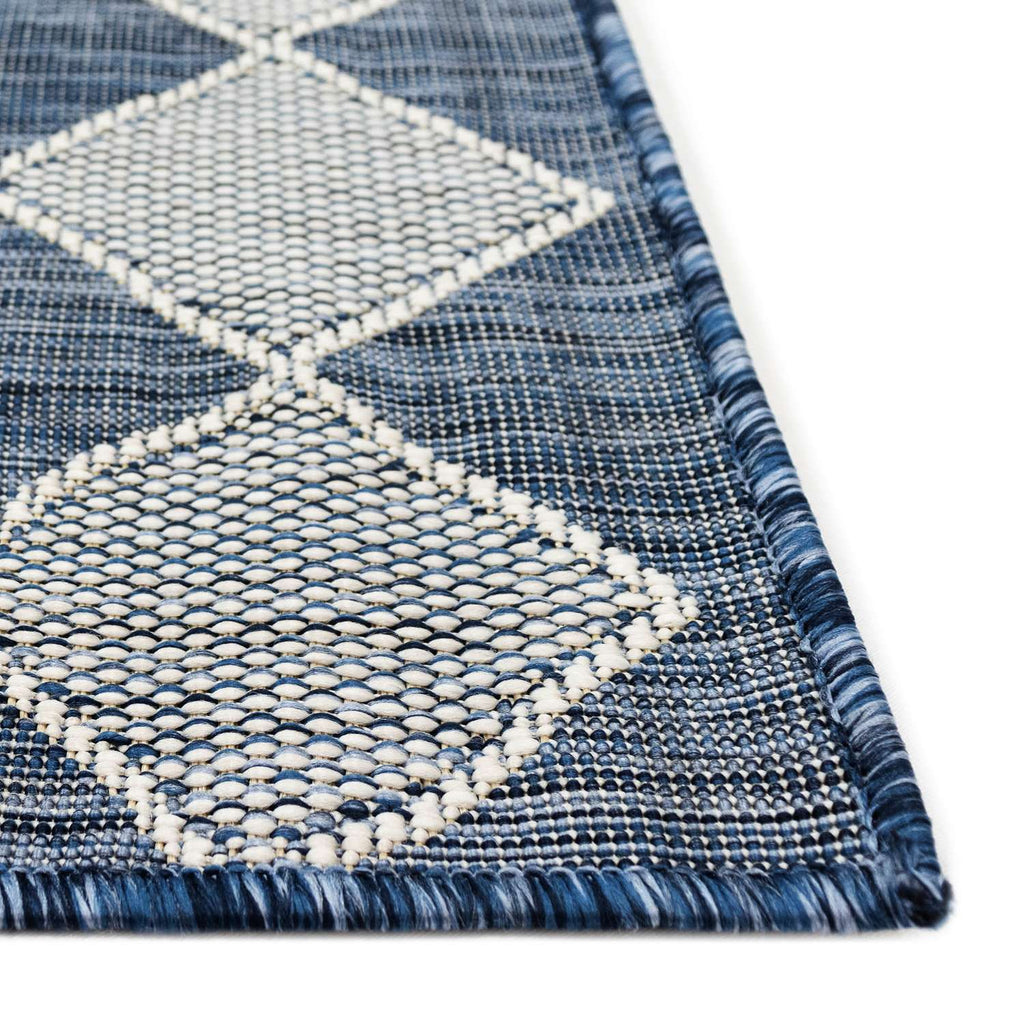 Liora Manne Carmel 4.1 In. W X 7.6 In. L Navy Blue Casual Polypropylene Accent Rug