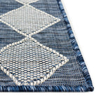  Liora Manne Carmel 4.1 In. W X 7.6 In. L Navy Blue Casual Polypropylene Accent Rug