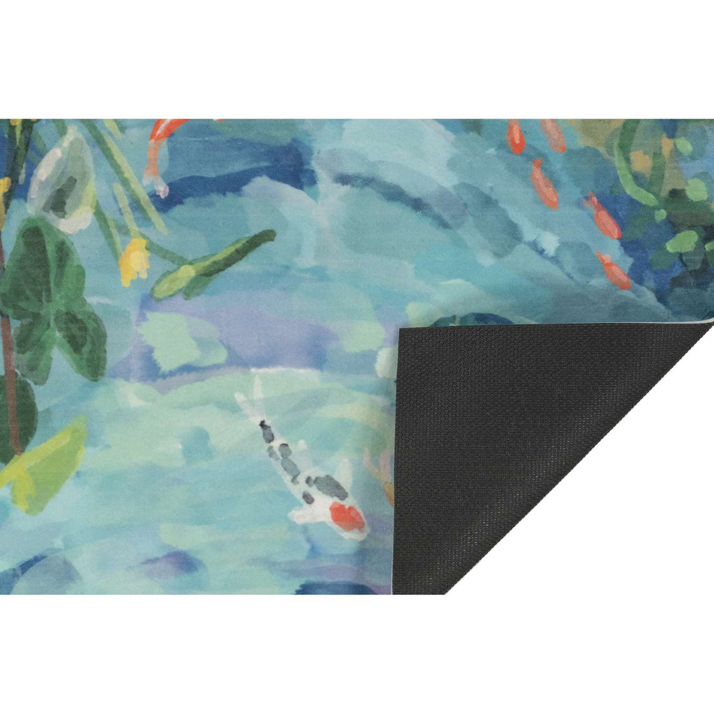 Liora Manne Illusions 1-1/2 Ft. W X 2-1/2 Ft. L Seafoam Casual Polyester Door Mat