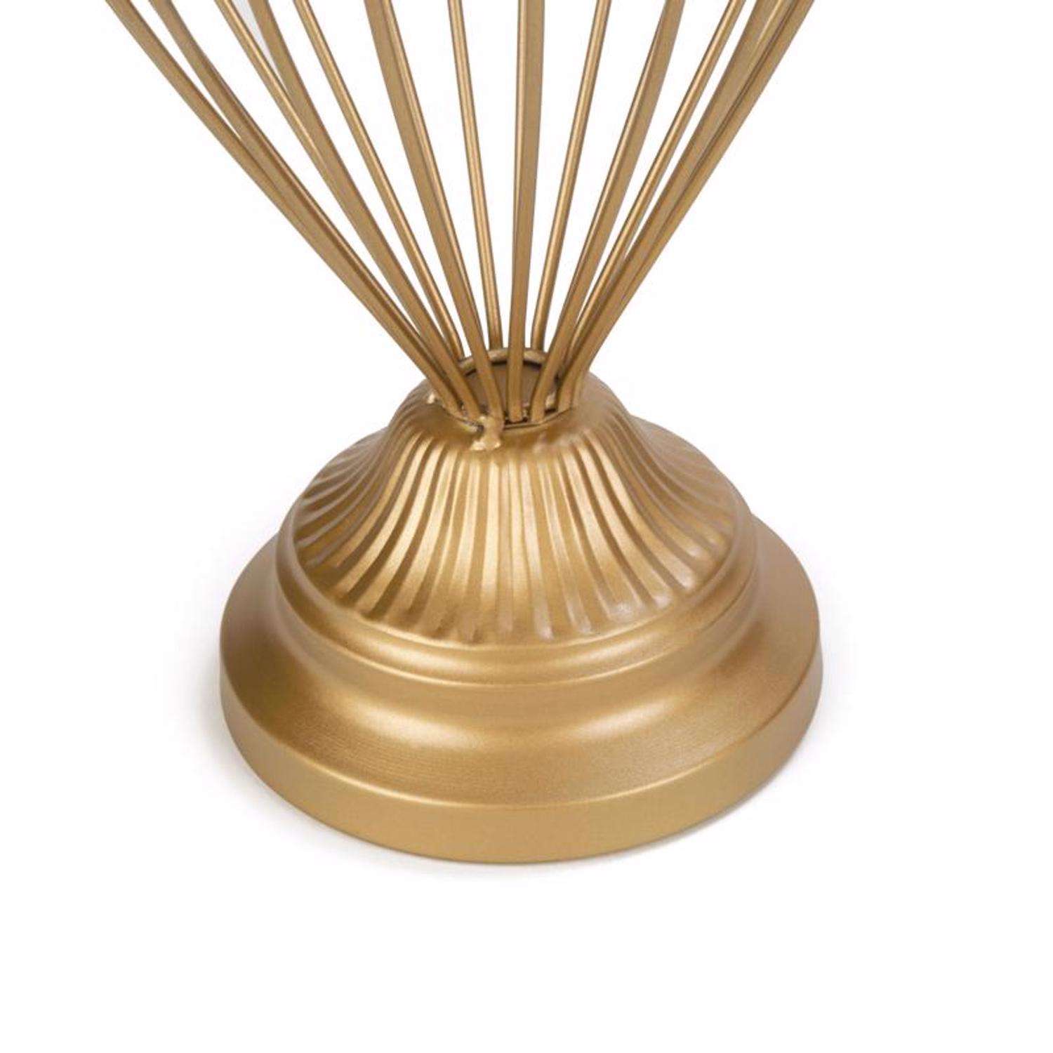  Tripar 13.8 In. H X 6.63 In. W X 6.63 In. L Matte Gold Metal Hat Stand