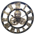  Westclox 20 In. L X 20 In. W Indoor Novelty Analog Wall Clock Plastic Black/Gold