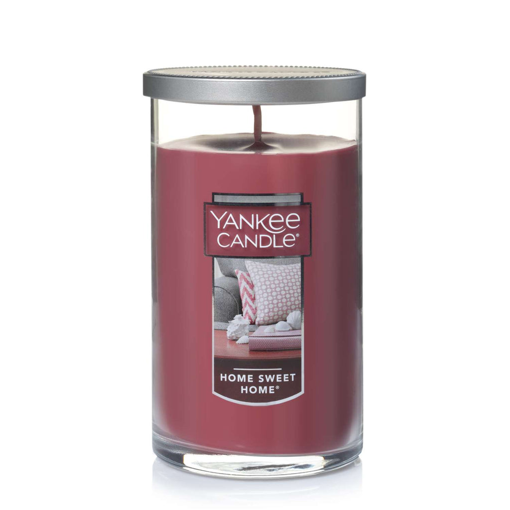  Yankee Candle Red Home Sweet Home Scent Pillar Candle 12 Oz