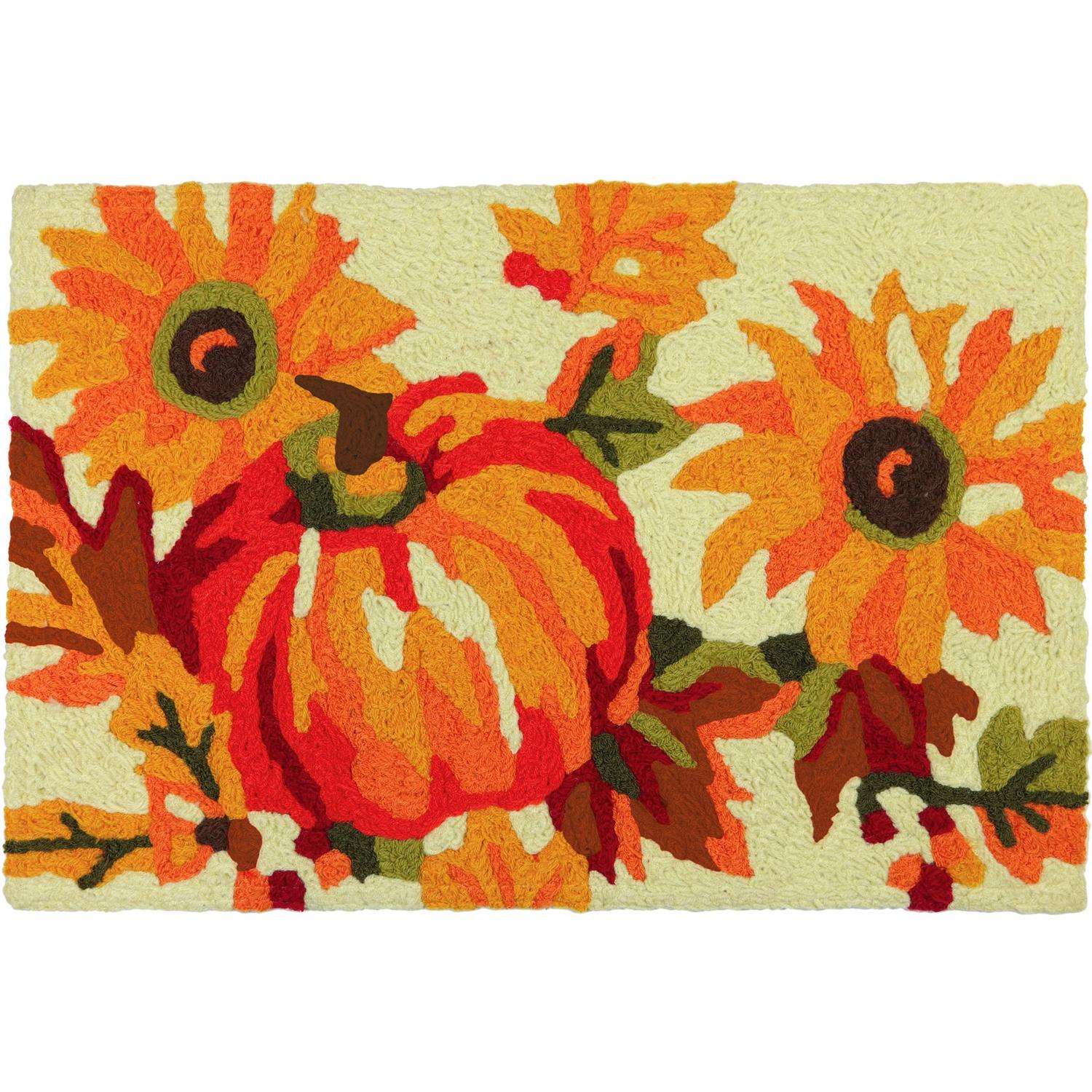  Jellybean Season's Keepsake 30 In. W X 20 In. L Multicolored Pattern Polyester Accent Rug