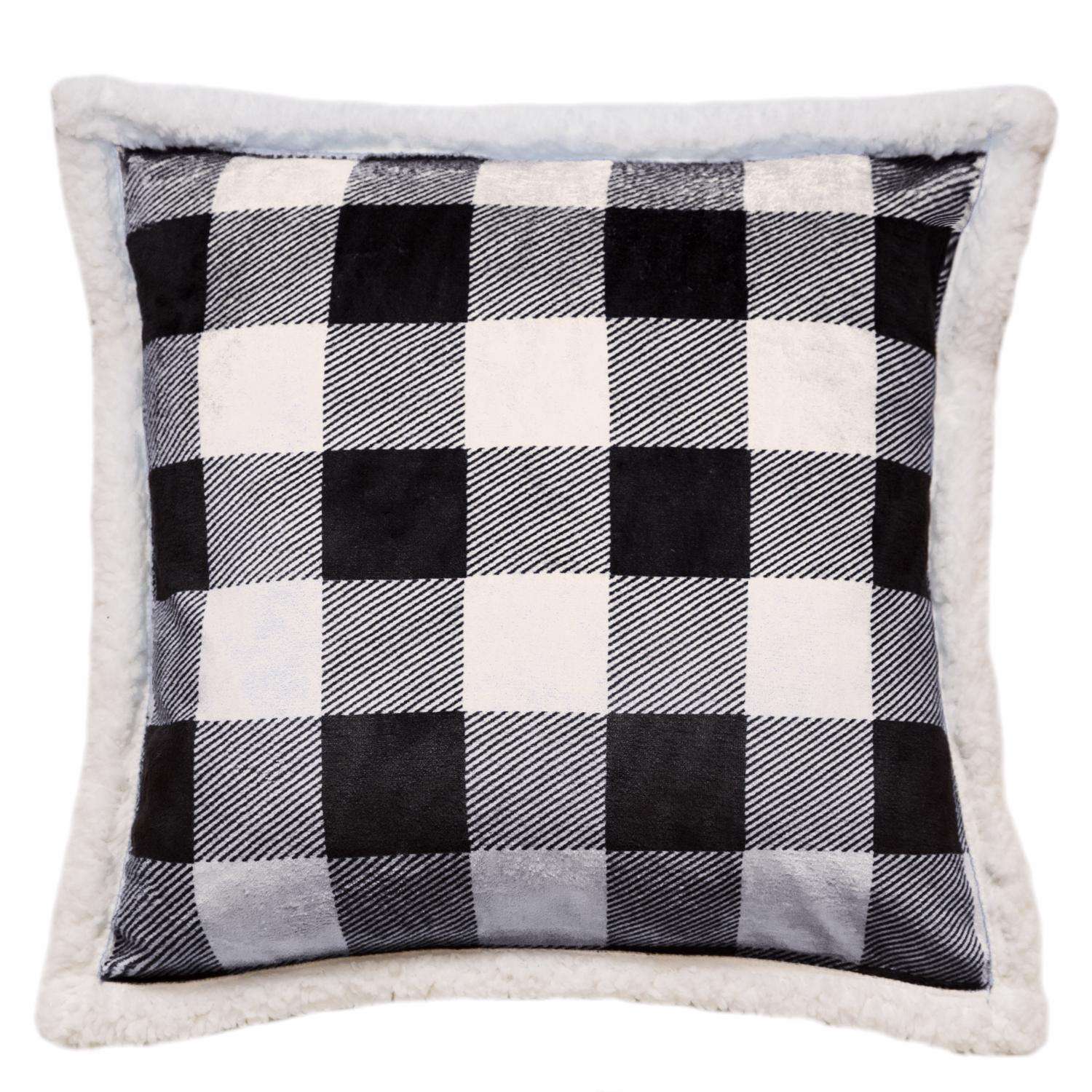  Carstens Inc 18 In. H X 3 In. W X 18 In. L Black/White Polyester Pillow