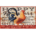  Olivia's Home 22 In. W X 32 In. L Multicolored Happy Rooster Polyester Rug
