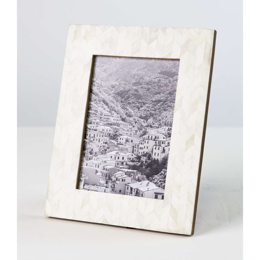  Matr Boomie Artemis Pearl Bone Picture Frame 9.5 In. H X 7.5 In. W