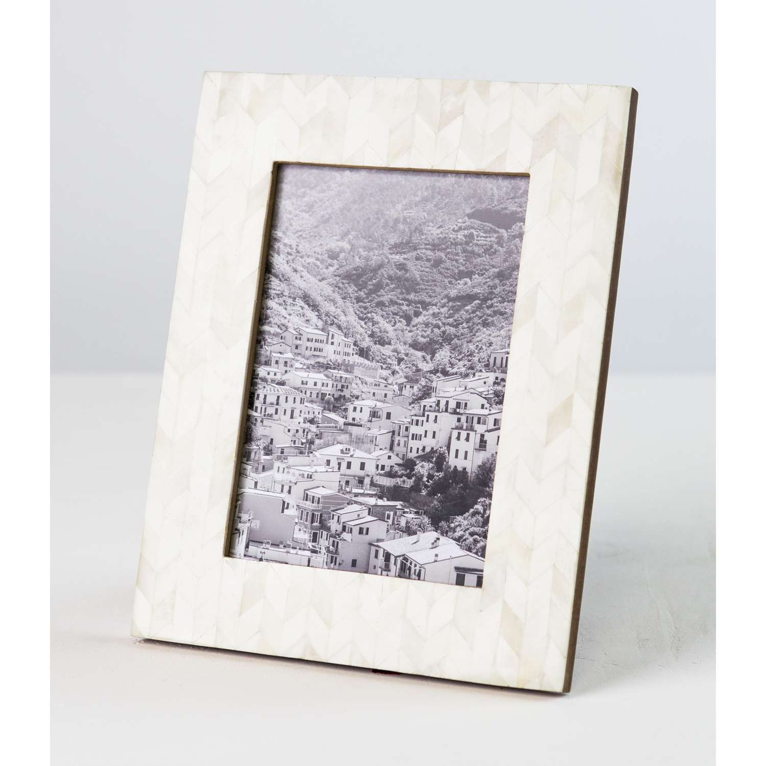 Matr Boomie Artemis Pearl Bone Picture Frame 9.5 In. H X 7.5 In. W