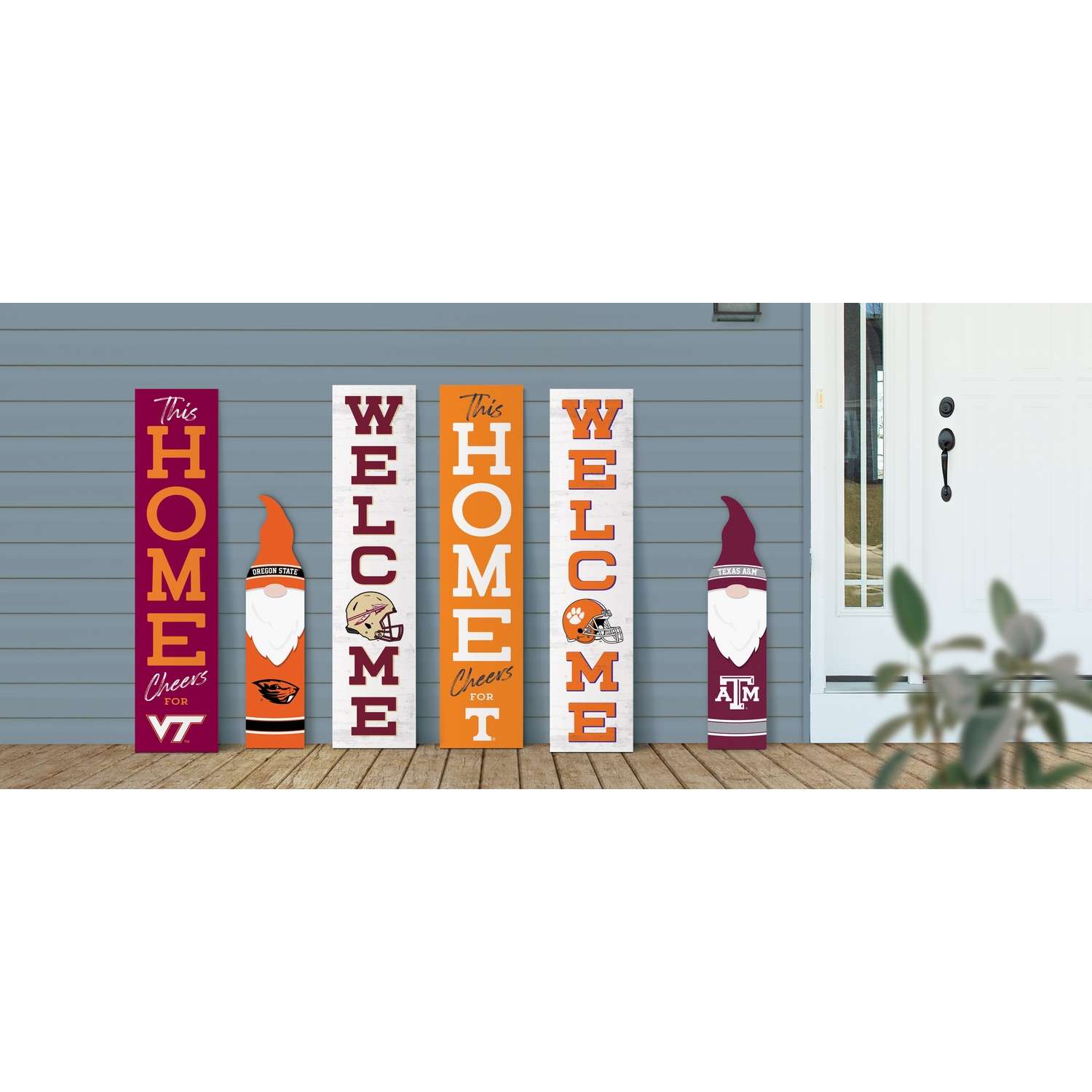  P. Graham Dunn Alabama 32 In. H X 7.25 In. W X 0.75 In. L Multicolored Wood Gnome Porch Leaner