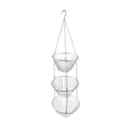  Fox Run 32 In. H X 11 In. W X 11 In. L Chrome Silver Steel Three Tier Hanging Baskets