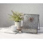  Tripar 13.75 In. H X 11.25 In. W X 11.4 In. L Galvanized Gray Metal Cookbook Stand