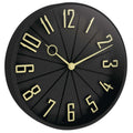  Westclox 12 In. L X 12 In. W Indoor Modern Analog Wall Clock Glass/Plastic Black