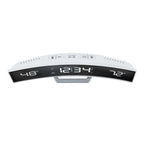  La Crosse Technology 9.84 In. White Mirror Alarm Clock LED Battery Operated