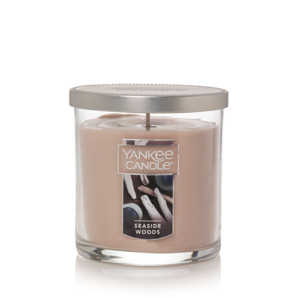  Yankee Candle Tan Seaside Woods Scent Regular Tumbler Candle 7 Oz