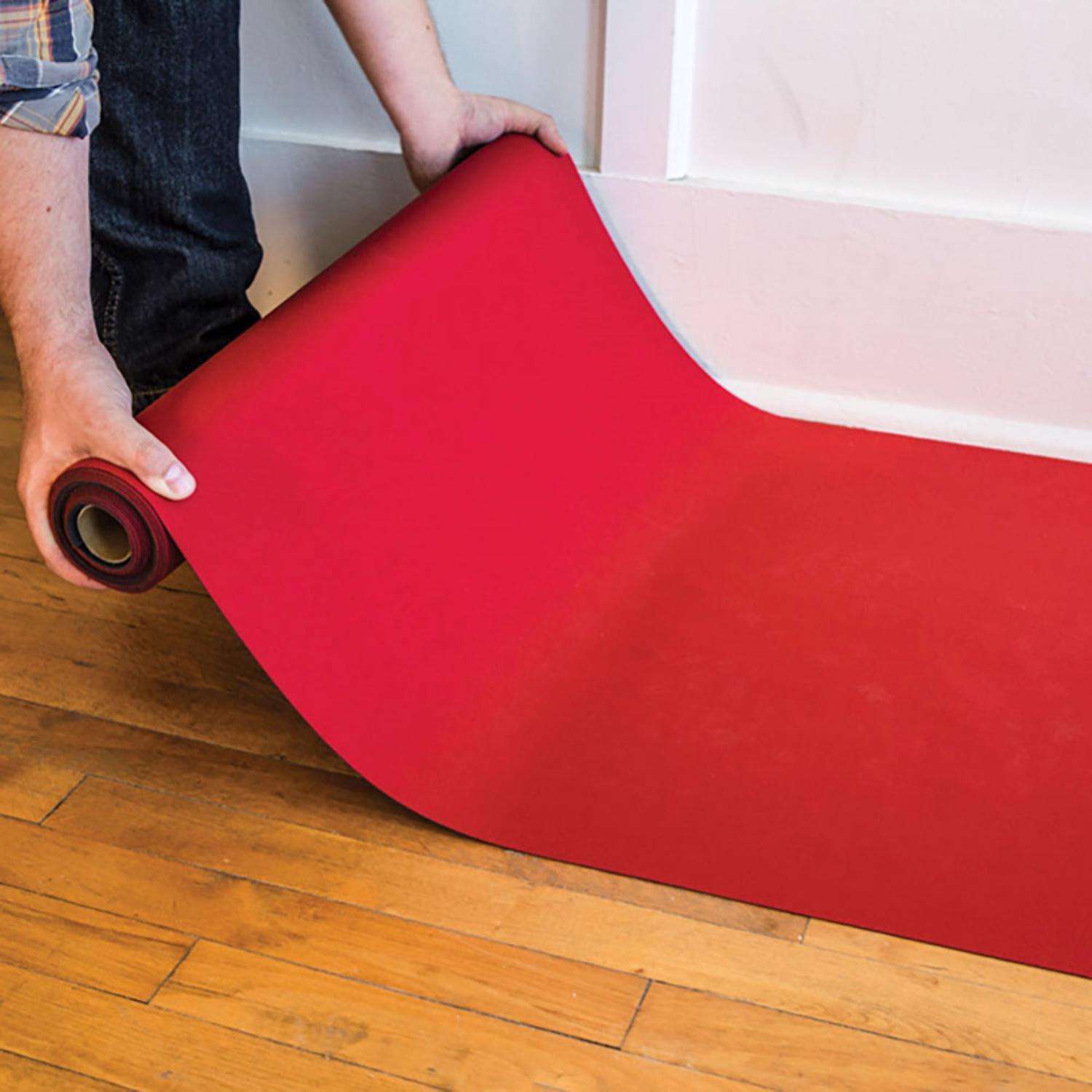  Surface Shields NeoShield Floor Protection 1.5 Mil X 27 In. W X 20 Ft. L Rubber Red 1 Pk
