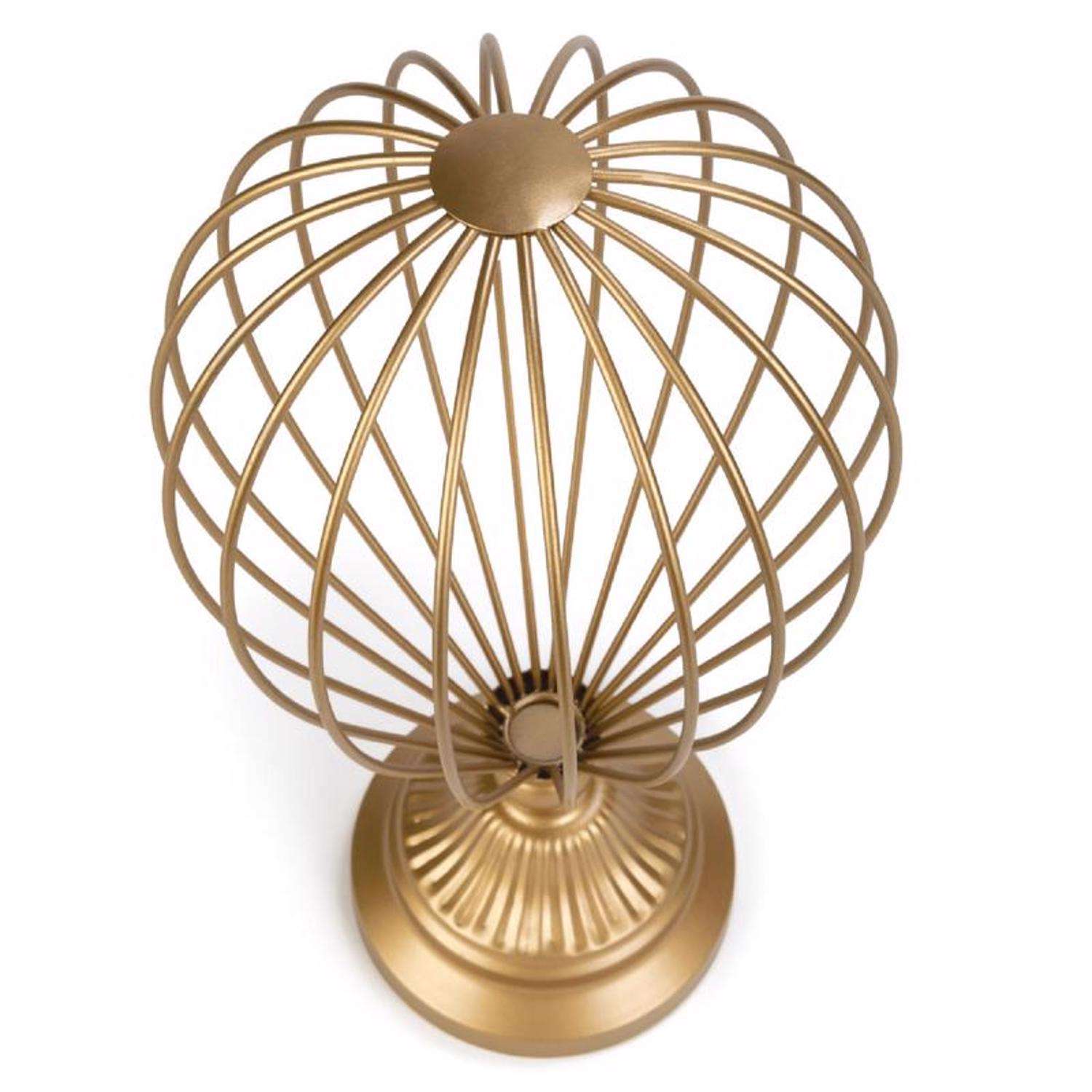  Tripar 13.8 In. H X 6.63 In. W X 6.63 In. L Matte Gold Metal Hat Stand