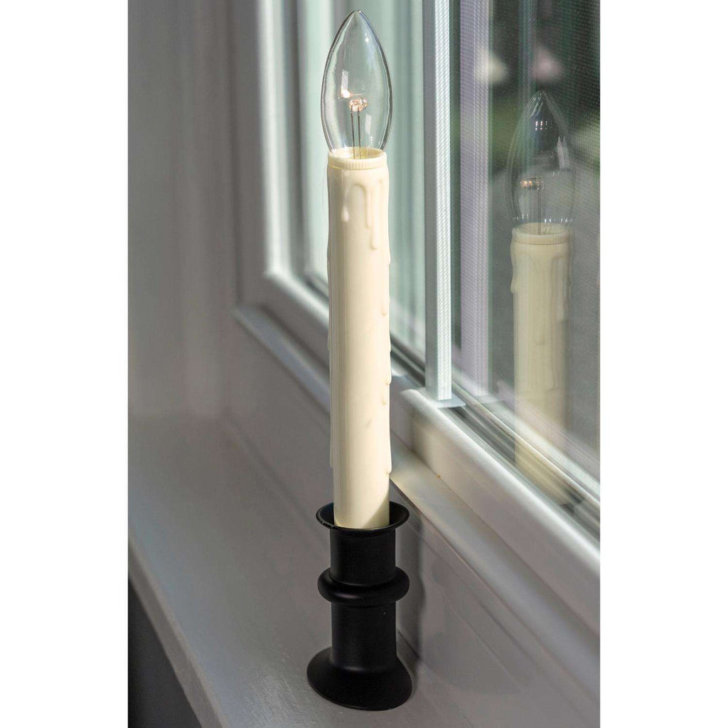  Celestial Lights Black Onyx/Cream LED Window Candle