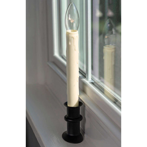 Celestial Lights Black Onyx/Cream LED Window Candle