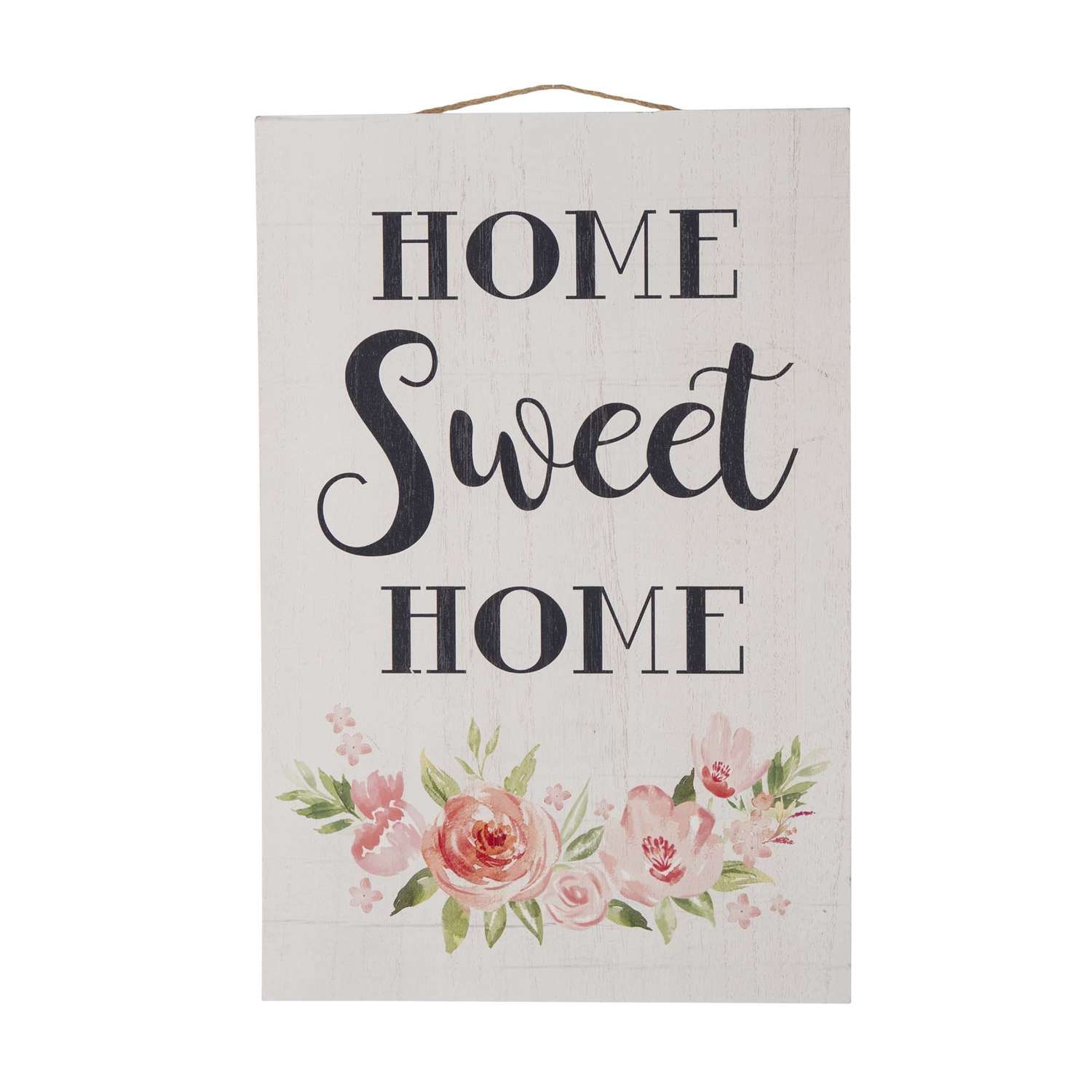  Glitzhome 17.72 In. H X 0.35 In. W X 11.81 In. L Multicolored Wood Wall Sign