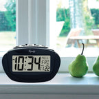  La Crosse Technology Equity 2.75 In. Black Alarm Clock LCD Battery Operated