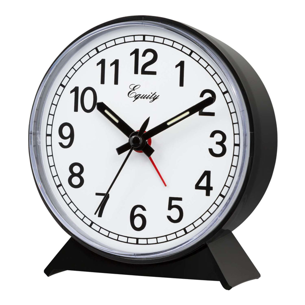  La Crosse Technology Equity 2 In. Black Alarm Clock Analog