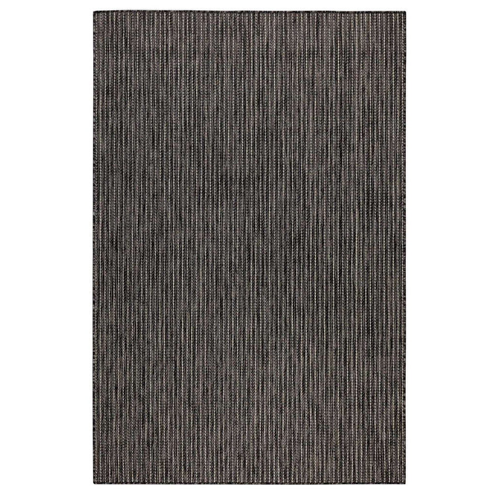  Liora Manne 7.83 Ft. W X 9.83 Ft. L Black Texture Stripe Polypropylene Rug