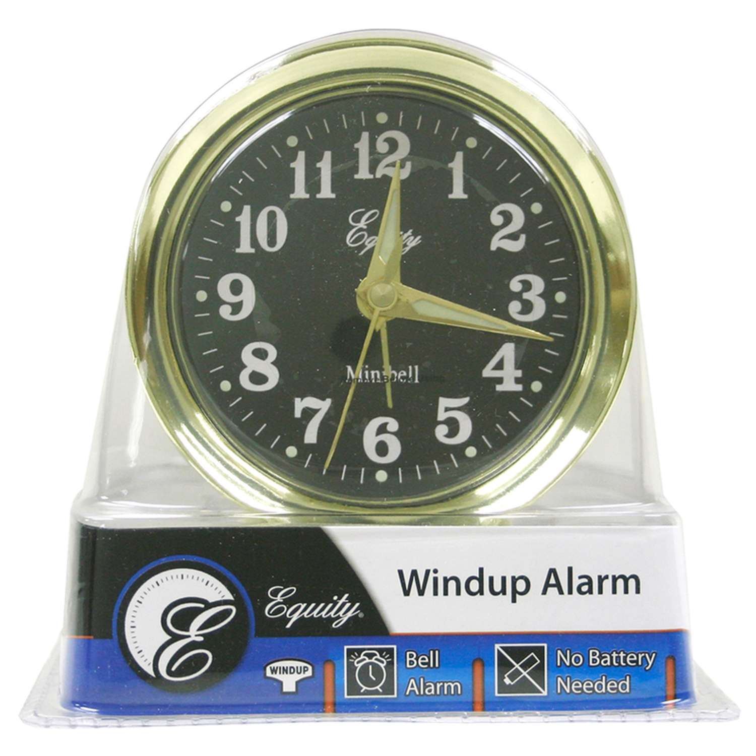  La Crosse Technology Equity 2.5 In. Black Alarm Clock Analog