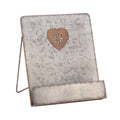  Tripar 13.75 In. H X 11.25 In. W X 11.4 In. L Galvanized Gray Metal Cookbook Stand