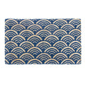 Entryways 30 In. W X 18 In. L Blue Scalloped Coir Door Mat