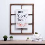  Glitzhome 17.72 In. H X 0.35 In. W X 11.81 In. L Multicolored Wood Wall Sign